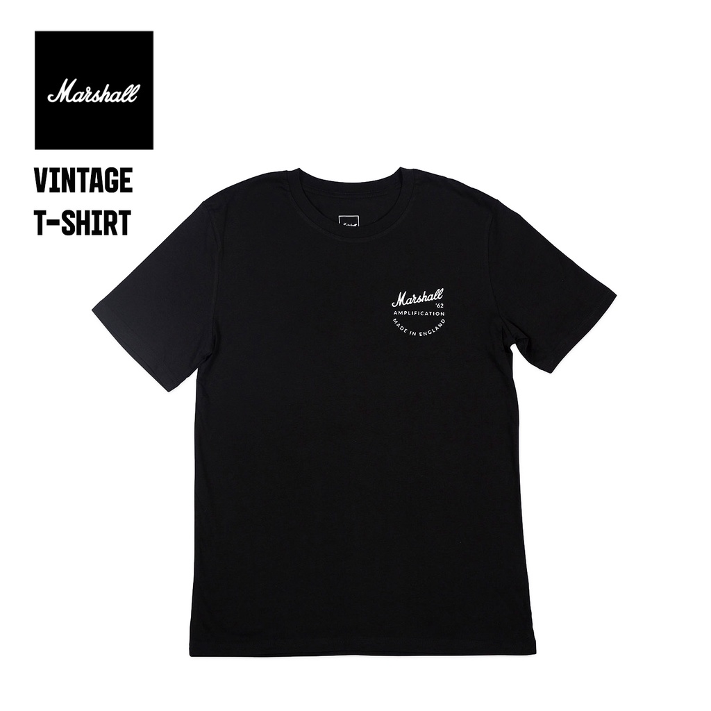 Áo Thun Marshall Vintage - Black | Organic Cotton Shirt | Simple | Minimalist | Casual | Unisex Fashion Outfit