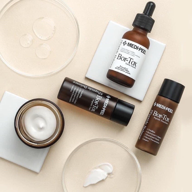 Set dưỡng trắng 4 sản phẩm Medi-Peel Bor-dưỡng căng bóng da –Se khít lỗ chân lông- Trẻ hóa da cực đỉnh