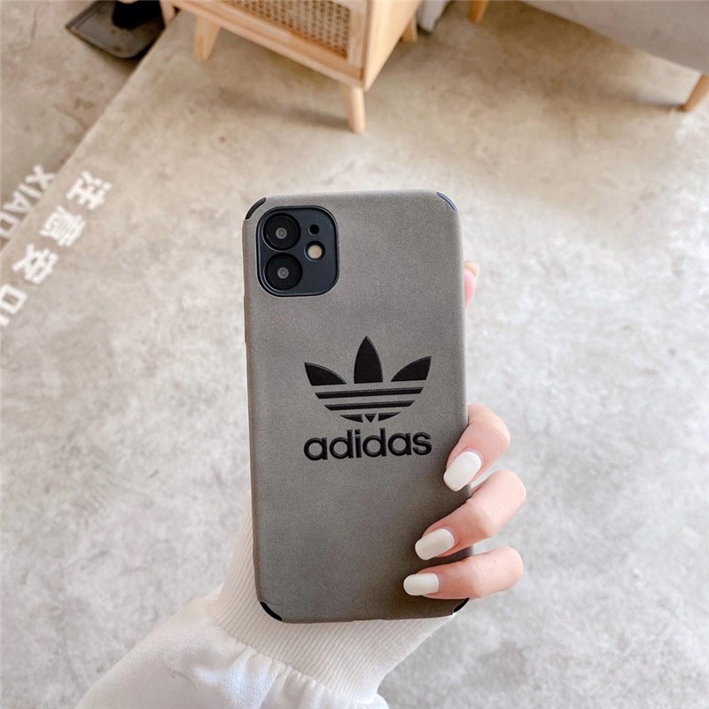 Ốp điện thoại da mềm chống va đập họa tiết logo Adidas cho iPhone 12 Mini 12 Pro Max 11 Pro Max Xs Max X Xr 7 8 Plus