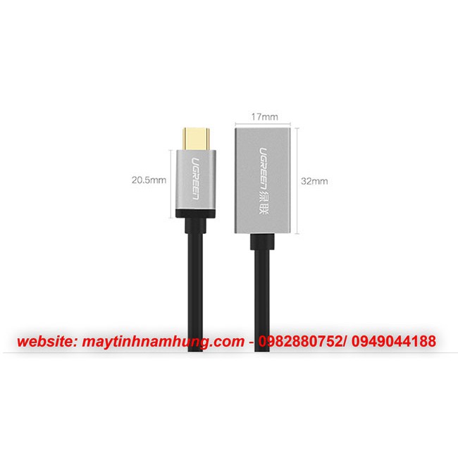 Cáp USB type C otg cho Macbook pro touch bar