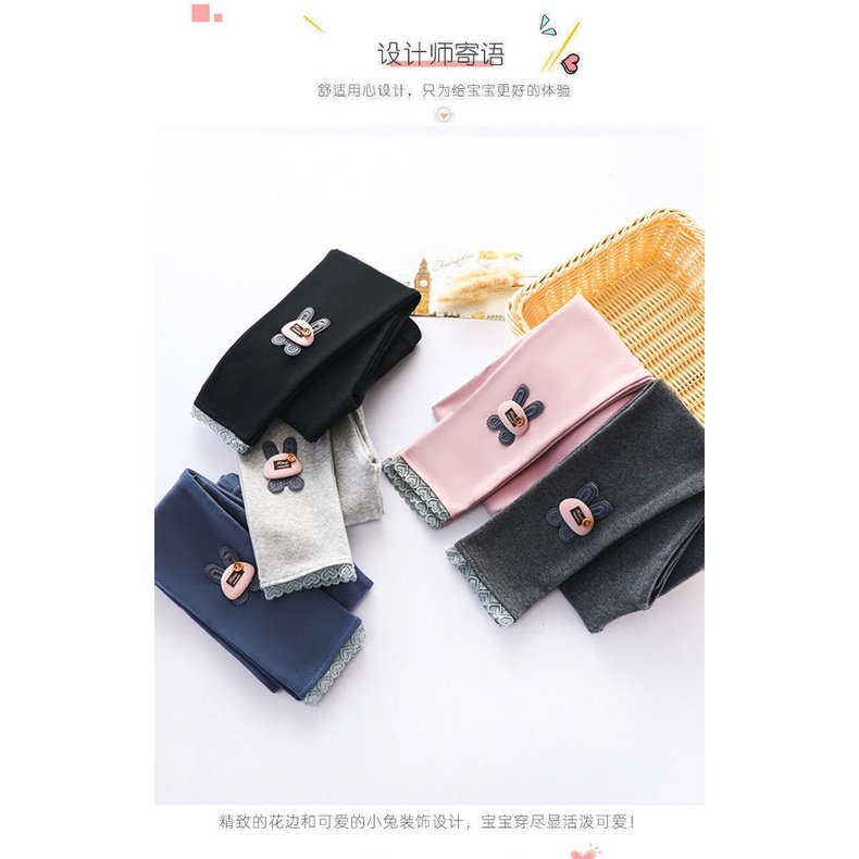 Quần dài vải lông dày thời trang xuân thu cho bé