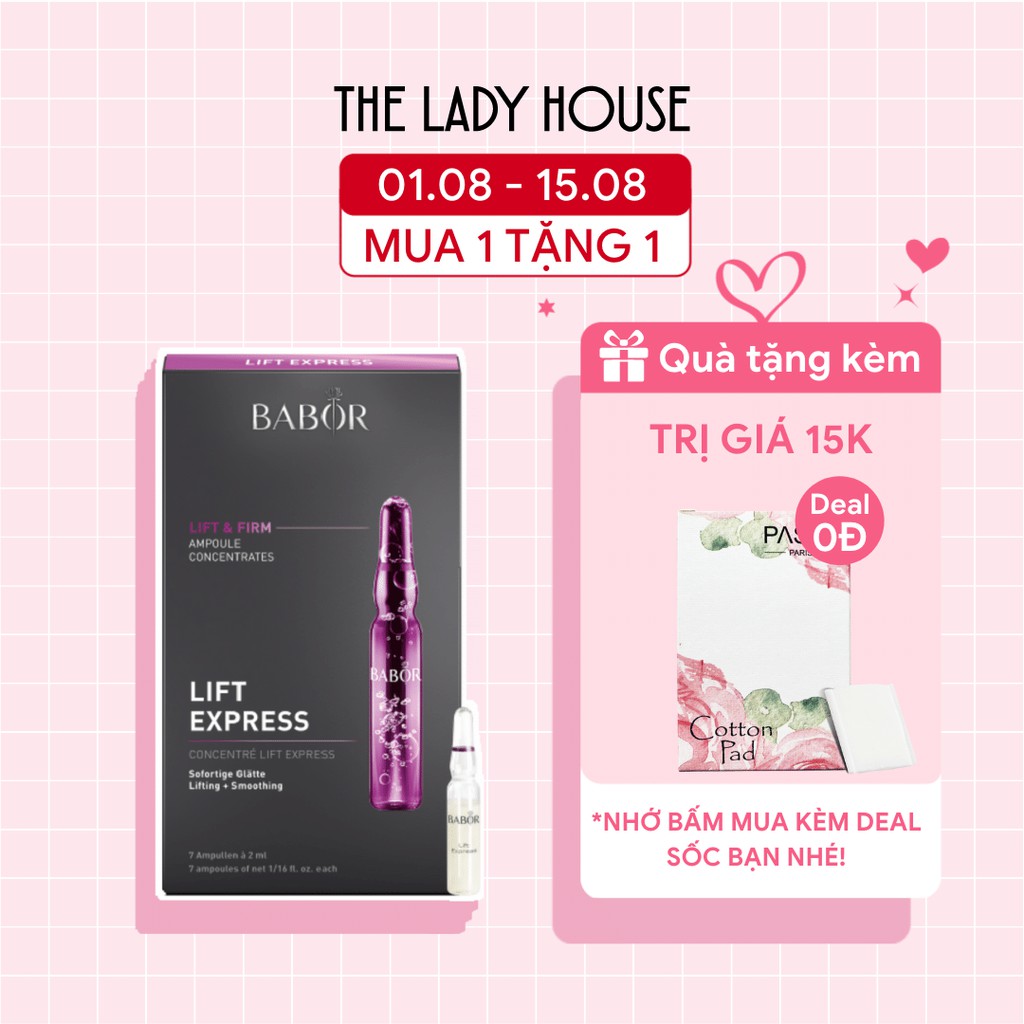 Tinh chất Ampoule giúp săn chắc làn da Babor Lift Express - 7 ống x 2 ml (14 ml)