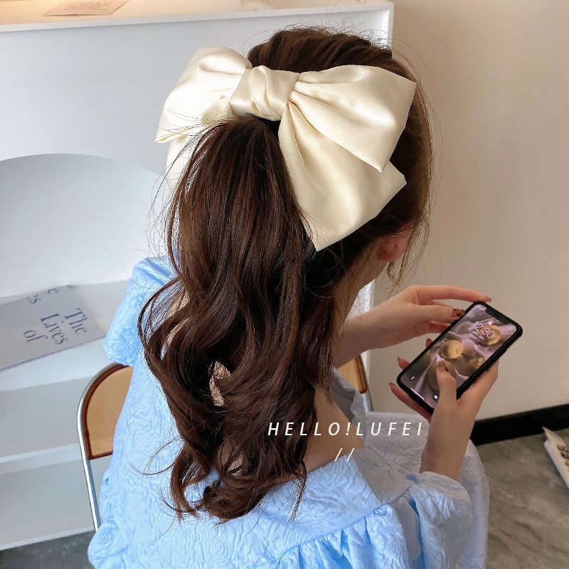 Kẹp Tóc Đính Nơ Phong Cách Nhật Bản Xinh Xắn Cho Bé Gái