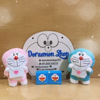 Cặp Gấu Bao Thư Lông xù Doremon Doraemon