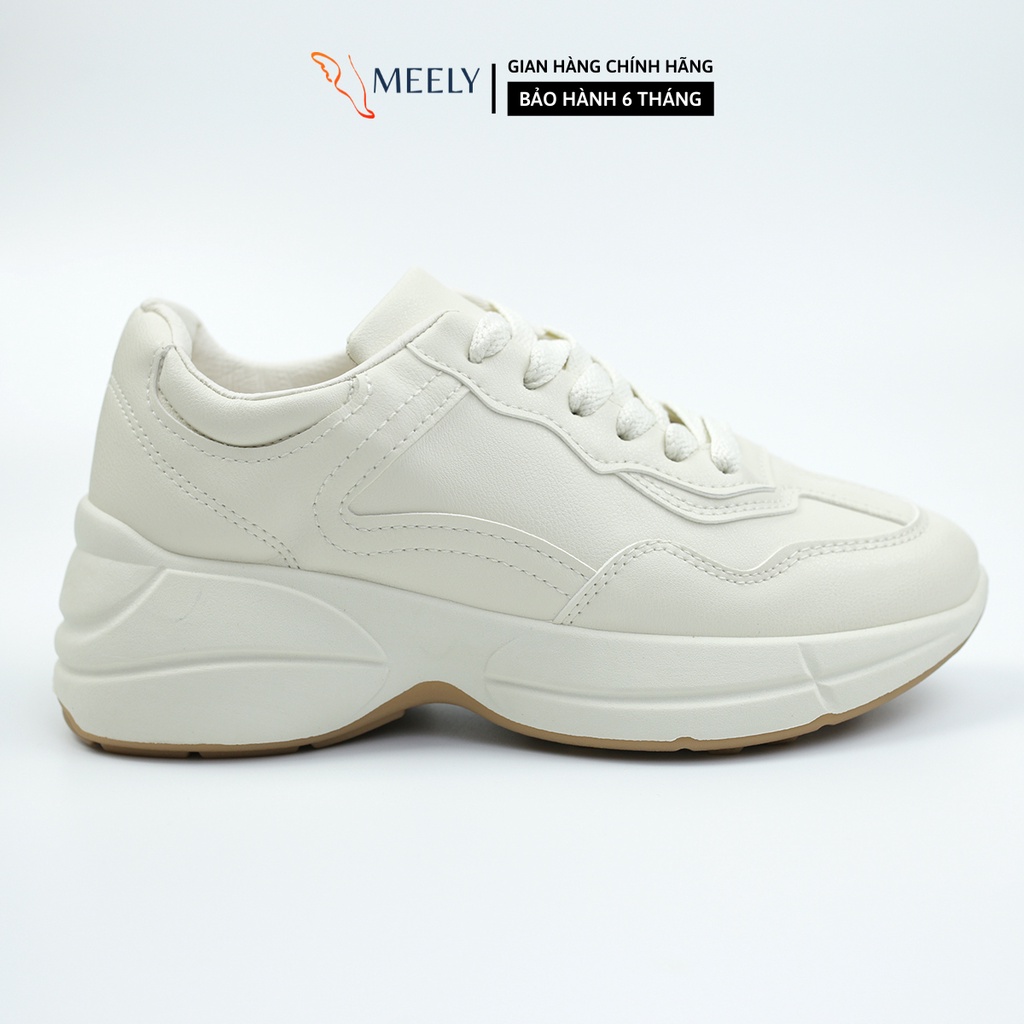 Giày Thể Thao Nữ Độn Đế MEELY dáng Sneaker Cá Tính - FS035