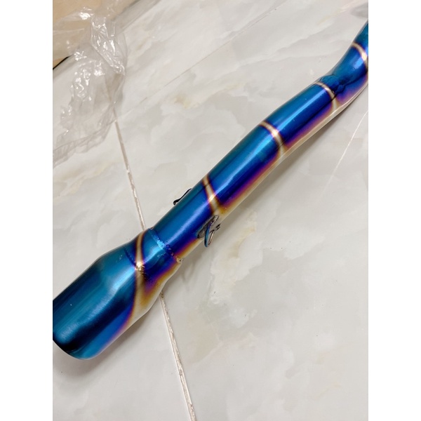 Cổ pô exciter 135 ex 135 mạ titan cao cấp bền đẹp gắn lon độ họng 51mm