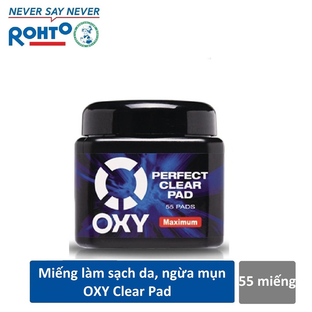 Miếng làm sạch da mặt ngăn ngừa mụn Oxy Perfect Clear Pad 55 miếng