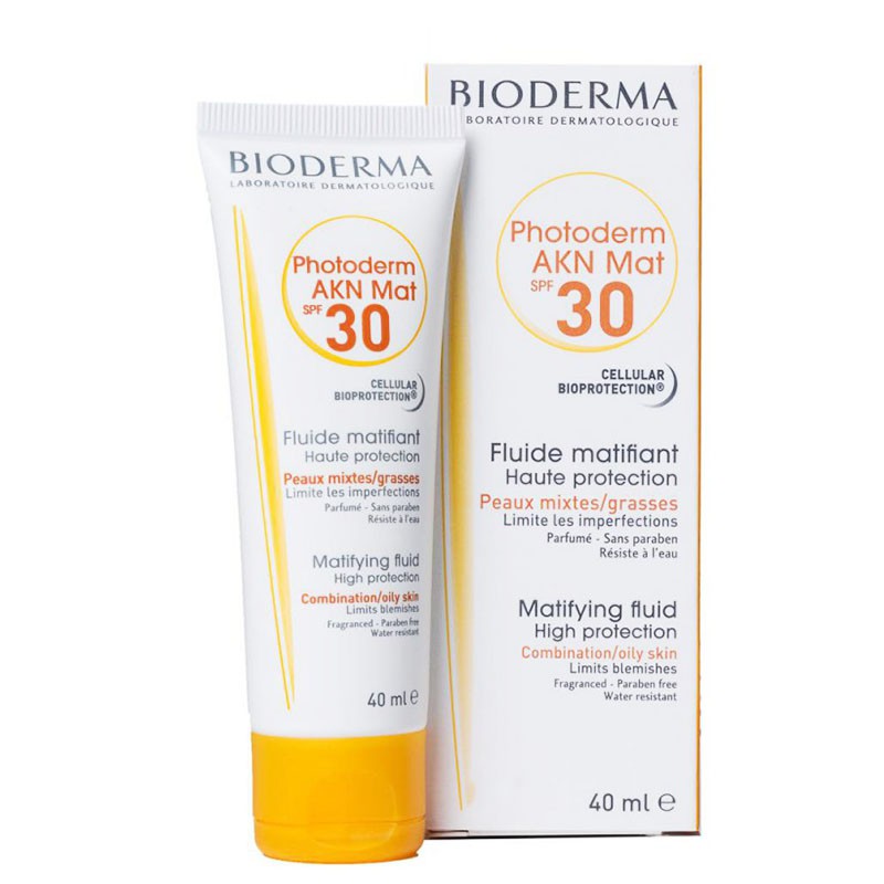 Kem chống nắng Bioderma Photoderm AKN Mat spf 30+  Pháp