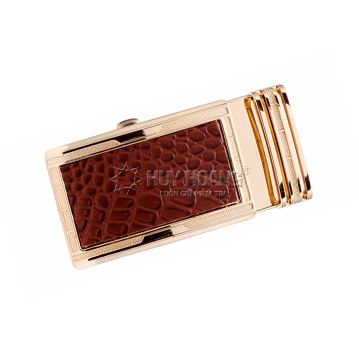 Đầu khóa Huy Hoàng mặt da bò màu nâu đầu vàng HP9120