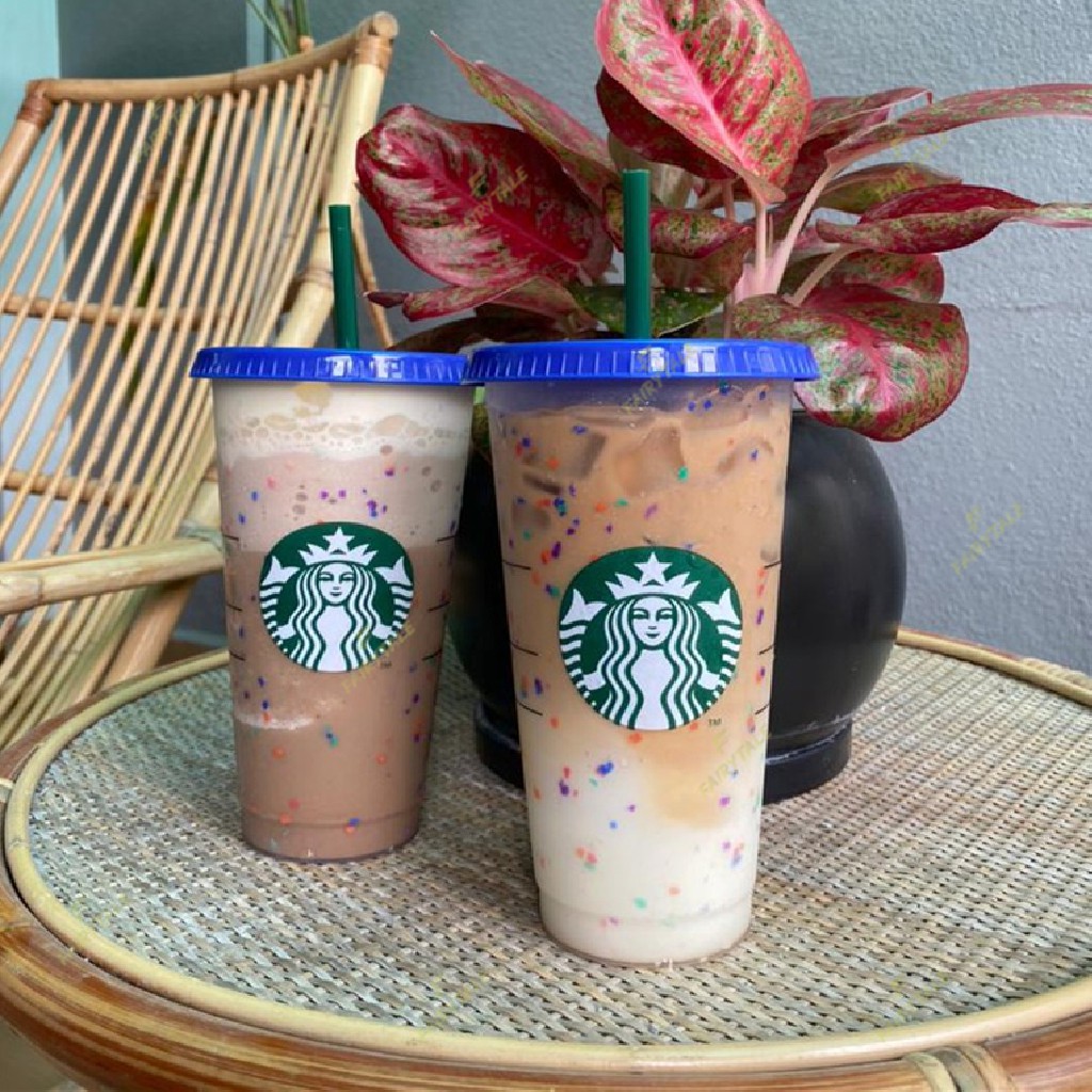 Ly Nước Hoạ Tiết Logo STARBUCKS Thay Đổi Màu Sắc