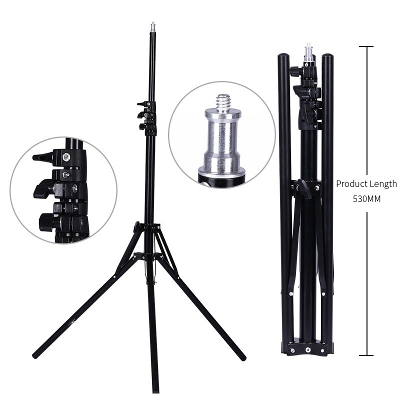 Tripod thép 1m6 và 2m hạ thấp 55cm, 70cm chắc chắn để LIVESTREAM bán hàng