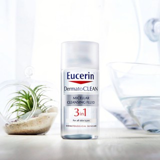 Eucerin Nước tẩy trang 3 trong 1 danh cho da nhạy cảm DermatoCLEAN  Micellar Cleansing Fluid 3 in 1 - 125ml