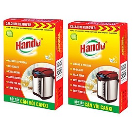 Combo 2 Tẩy cặn canxi ấm đun nước, cây nước, bình nước nóng lạnh Hando