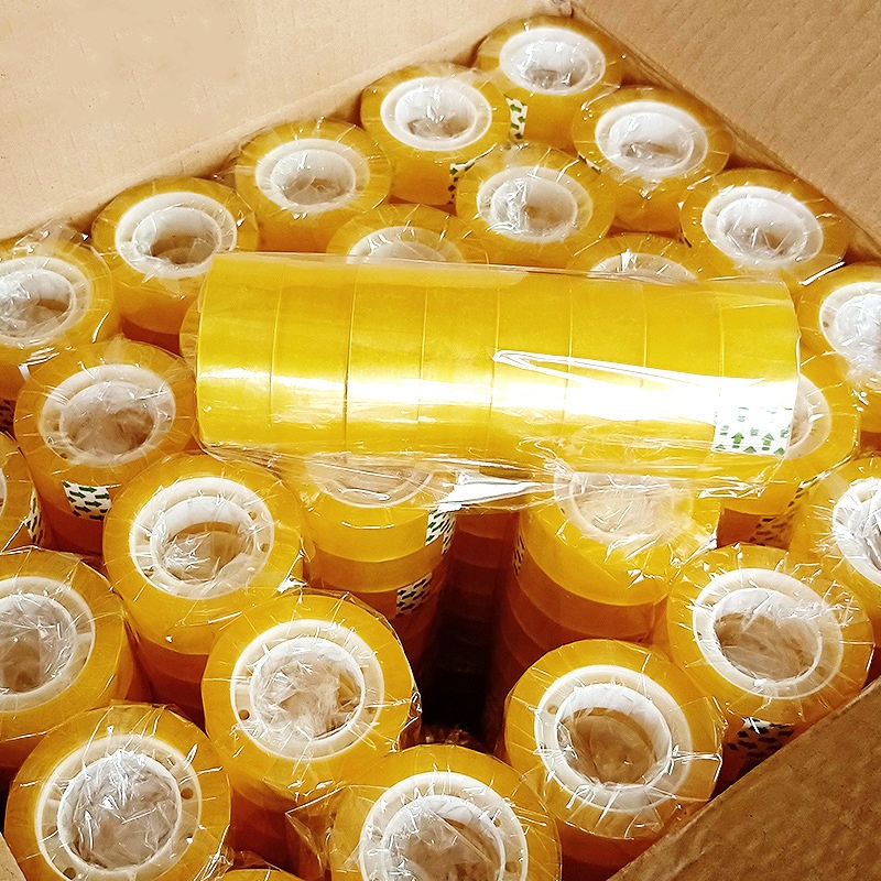 Cuộn băng keo nhỏ cỡ 18mm trong suốt tiện dụng cho học sinh/văn phòng