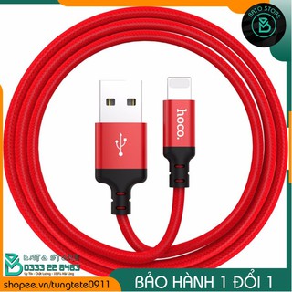 Cáp sạc lightning iphone micro usb type c dài 1m hoco x14