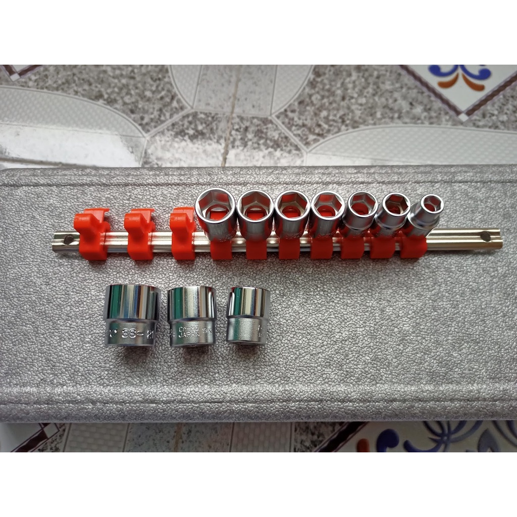 Bộ tuýp 6 cạnh 3/8″ 10 chi tiết 3S-S10H FPC Japan