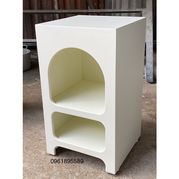Kệ đèn, tủ đầu giường 55x32x32 gỗ MDF sơn màu #cowodecor