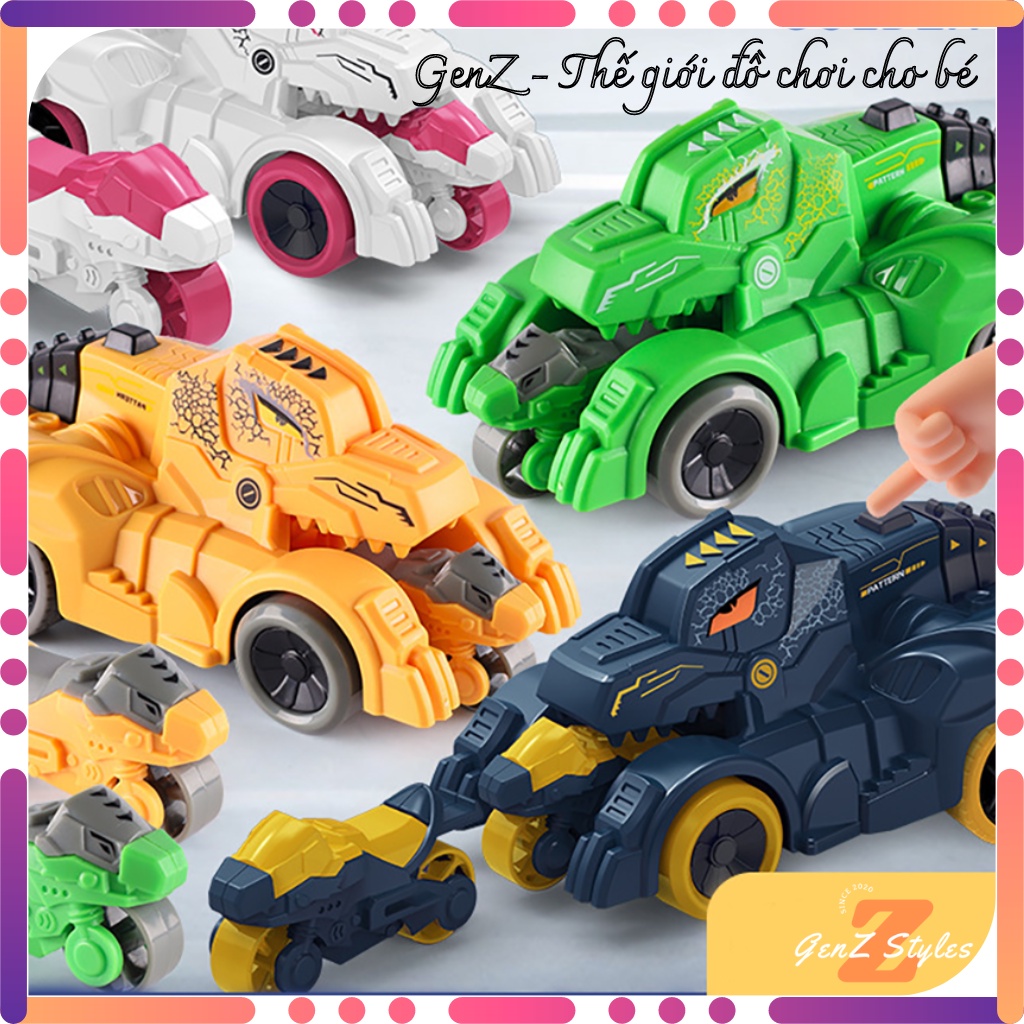 Đồ chơi trẻ em ô tô khủng long LEGO, Đồ chơi lắp ráp mô hình khủng long biến hình ô tô