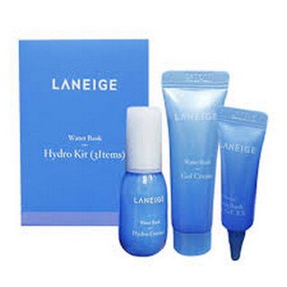 Bộ dưỡng da cấp ẩm laneige water bank hydro kit 3 items - dùng thử