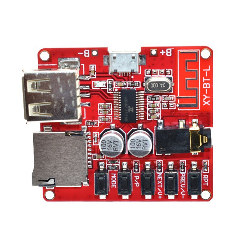 Lossless Bluetooth Audio Receiver Board USB TF Card Slot DIY Decoding Modified MP3 Module for Car Speaker Audio Amplifier