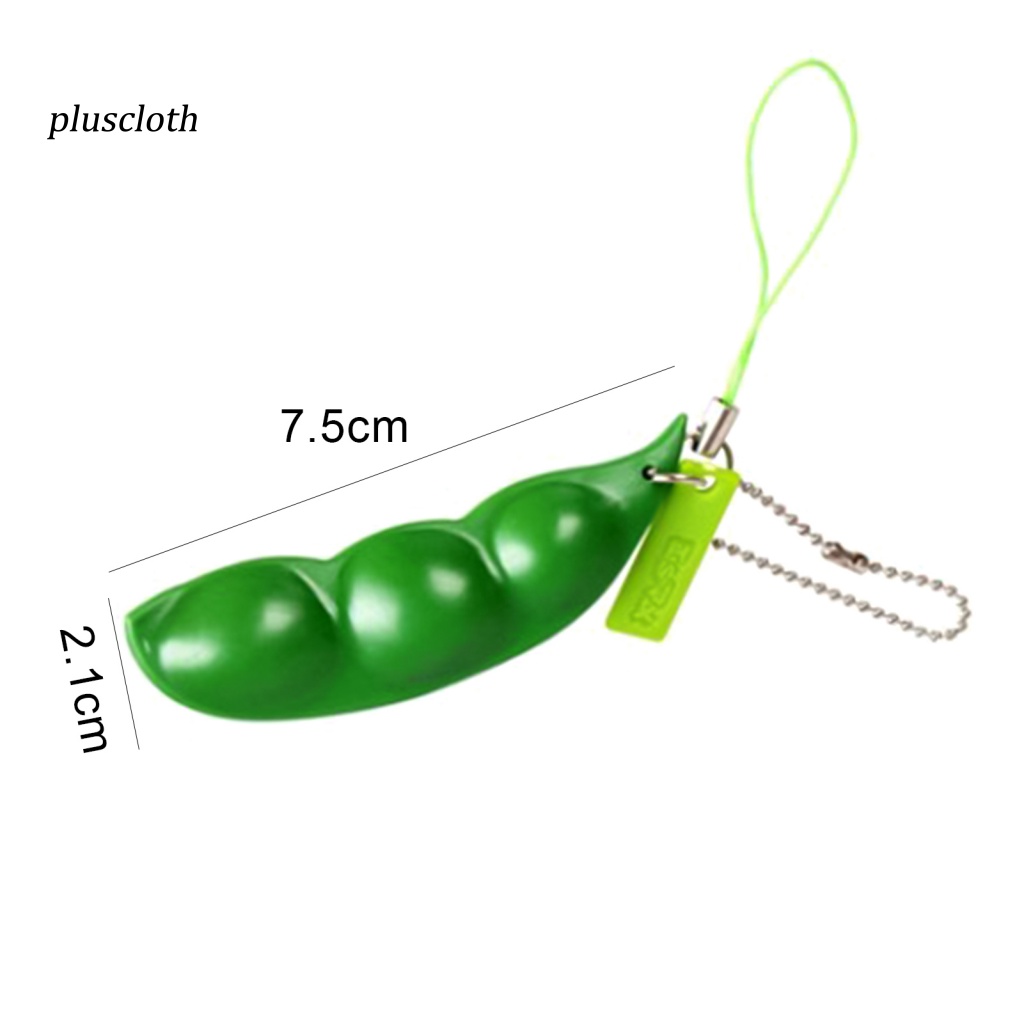 &lt;Pluscloth&gt;Đồ Chơi Bóp Tay Hình Hạt Đậu Siêu Bền Cho Điện Thoại