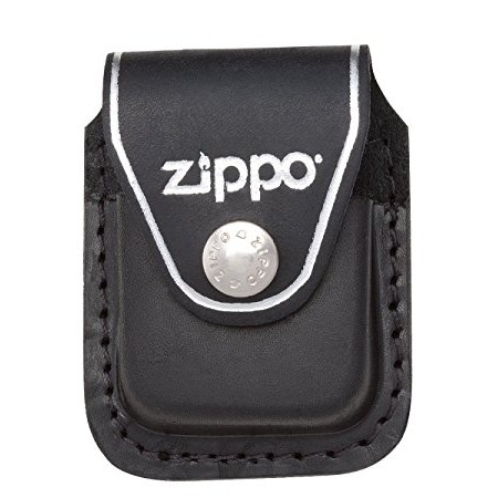 Zippo Bao đựng - Da đen có Clip cài thắt lưng (Black Leather Lighter Pouch LPCB- With Clip)