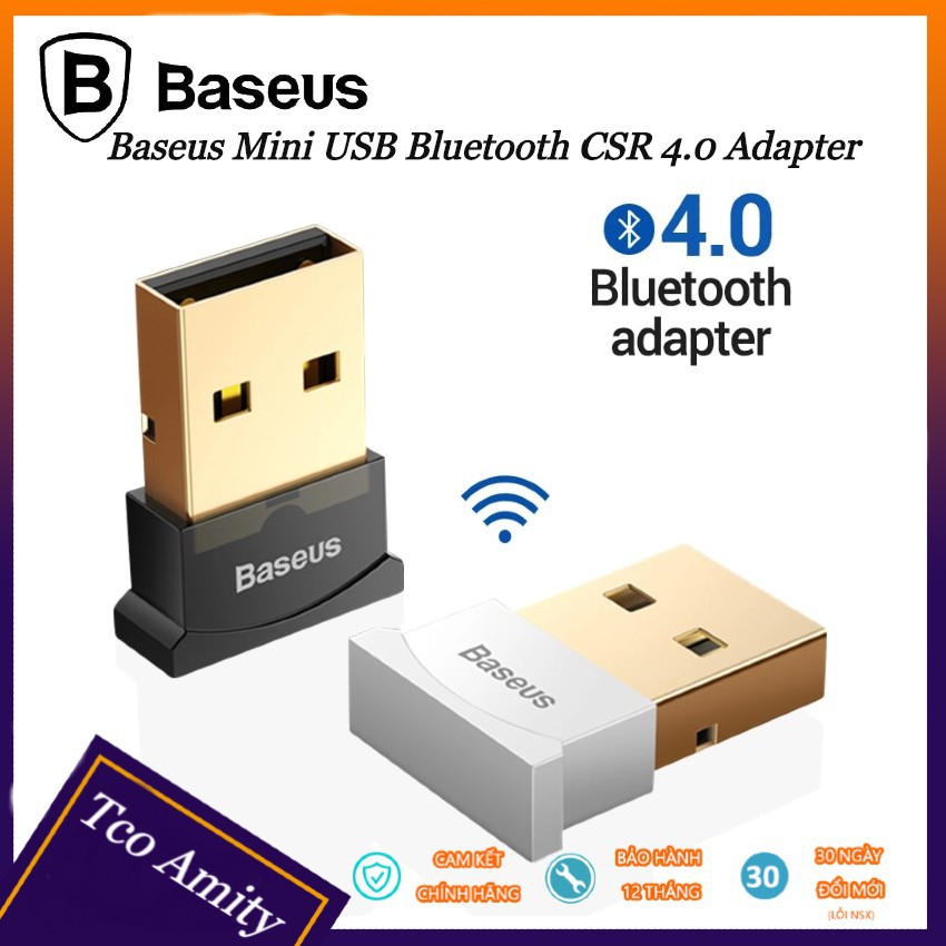 USB Bluetooth CSR 4.0 Baseus - Truyền tải tốc độ cao - Tương thích tốt - Dễ dàng kết nối với nhiều thiết bị
