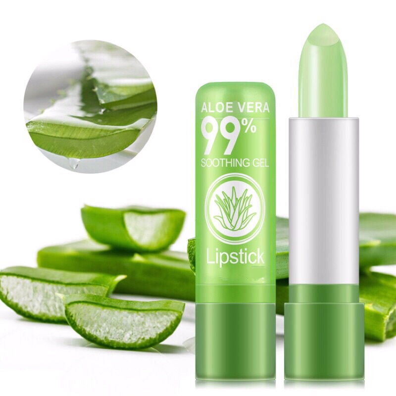 Son dưỡng môi lô hội Aloe vera giảm nứt nẻ giúp môi mềm mại