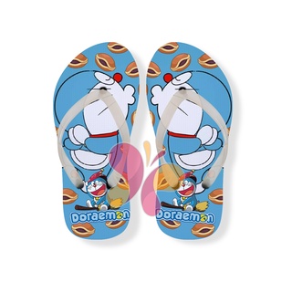 Dép Xỏ Ngón Họa Tiết Doraemon Dorayaki Dễ Thương Cho Bé Gái