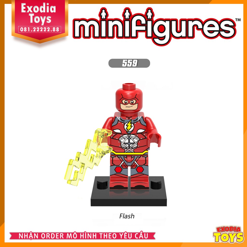 Xếp hình minifigure nhân vật siêu anh hùng vũ trụ DC Comics - Đồ Chơi Lắp Ghép Sáng Tạo - X0153