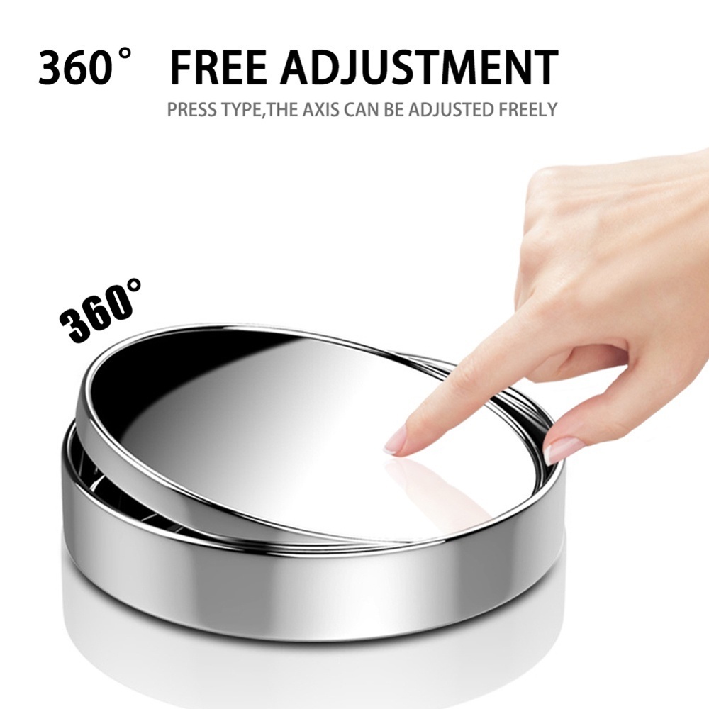 Set 2 Kính Chiếu Hậu Góc Rộng Xoay 360 Độ Có Thể Điều Chỉnh Cho Xe Hơi