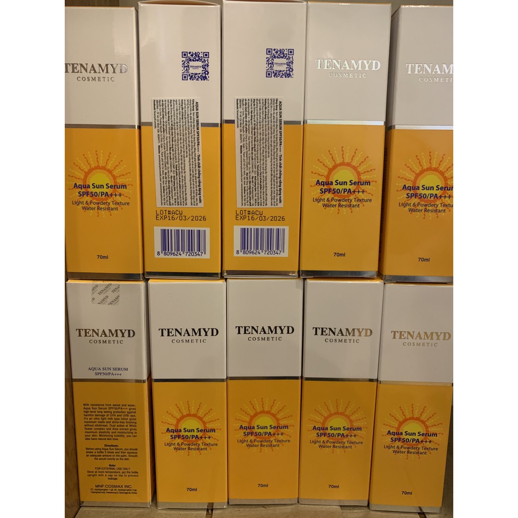 Kem Chống Nắng Tenamyd SPF 50/PA+++ Tenamyd Aqua Sun Serum SPF 50/PA 70ml