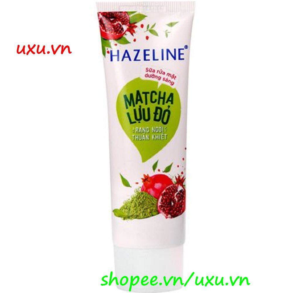 Sữa Rửa Mặt Nữ 50G Hazeline Matcha Lựu Đỏ Làm Sáng Da, Với uxu.vn Tất Cả Là Chính Hãng.