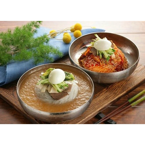 Set mì lạnh kim chi củ cải muối và mì lạnh hamheung (1268g - 4 phần ăn)