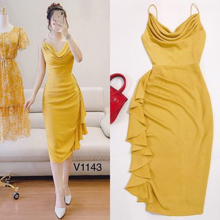 Đầm hai dây dự tiệc V1143 Mie Design kèm ảnh thật
