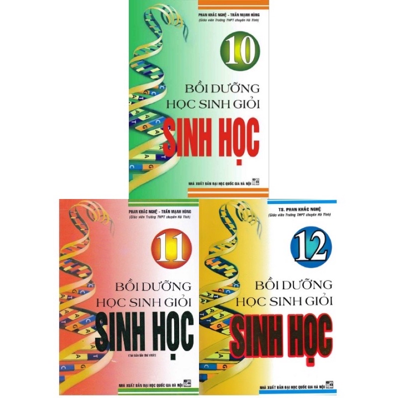 Sách - (Combo 3 Cuốn ) Bồi Dưỡng Học Sinh Giỏi Sinh Học 10,11,12