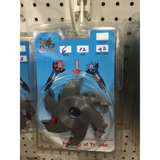 Dao phay gỗ định hình 6 cánh dày  12mm