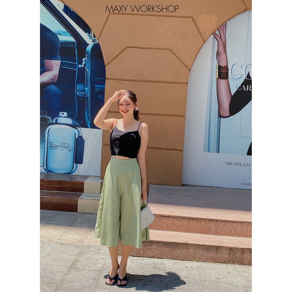Quần nữ ống rộng giả váy trouser Maxy Workshop