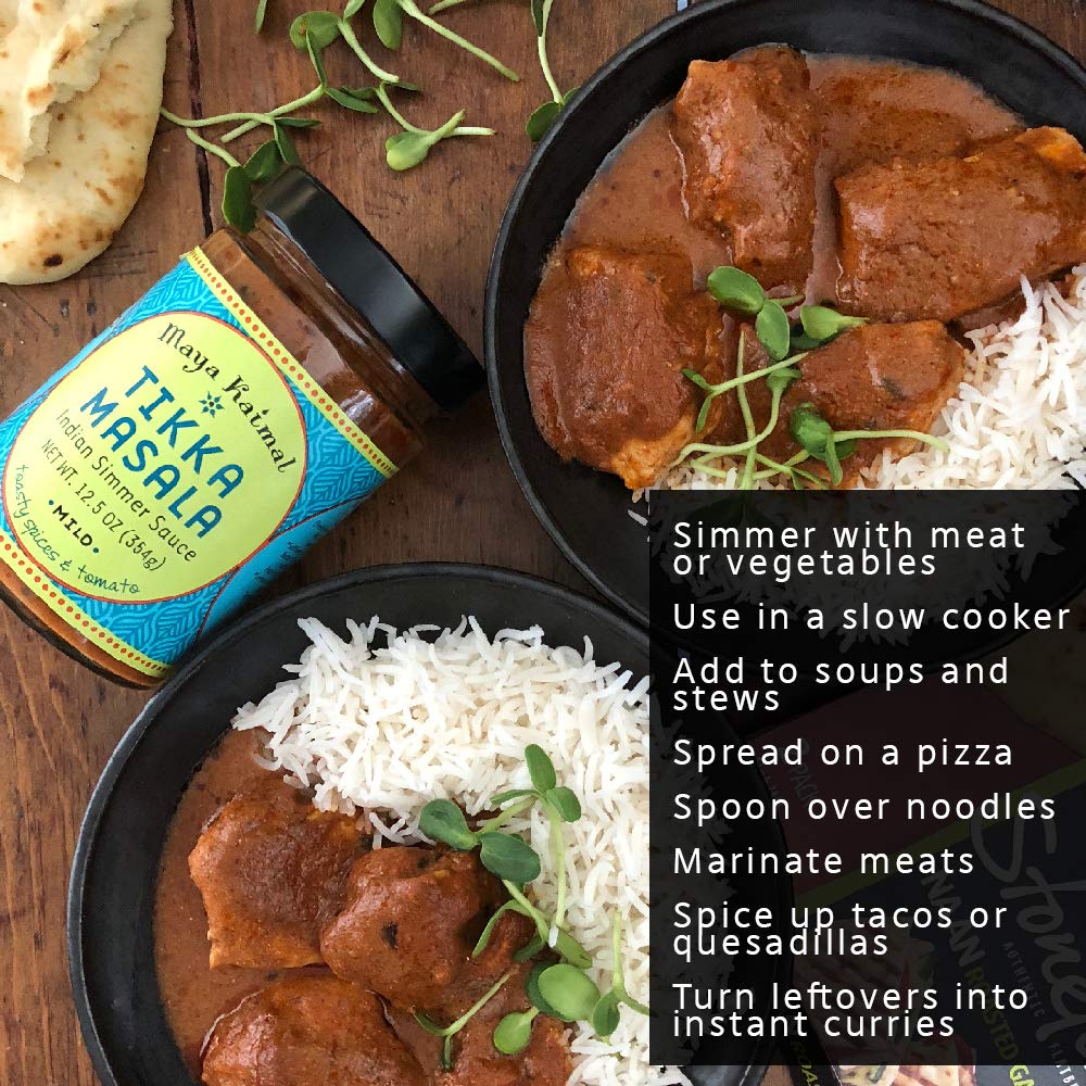 SỐT TIKKA MASALA Maya Kaimal Sauce, Mild Indian Simmer Sauce, Vegetarian, Gluten Free, 354g