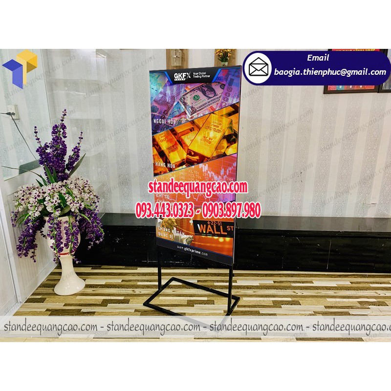 Mua standee 2 mặt quảng cáo ở đâu rẻ - ĐT:0903897980 - standeequangcao.com