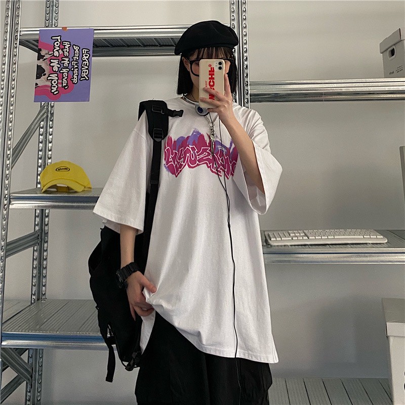 Áo thun tay lỡ form rộng unisex HM1986 3143