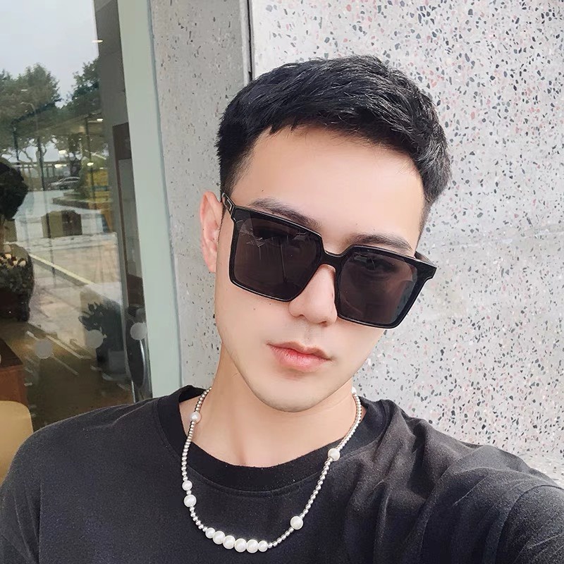 Kính mát nam nữ chống UV400 thiết kế mắt vuông dễ đeo màu sắc thời trang 3146