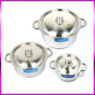 Nồi inox. Xoong inox bếp từ xịn kèm clip thật