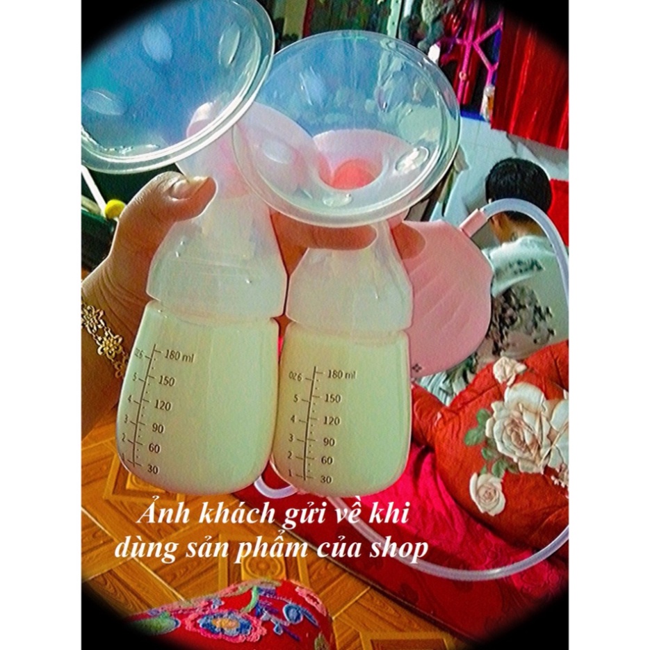Máy hút sữa điện đôi Misuta có mát xa kích tiết sữa Babyjoy Mart (tặng 15 túi trữ sữa )