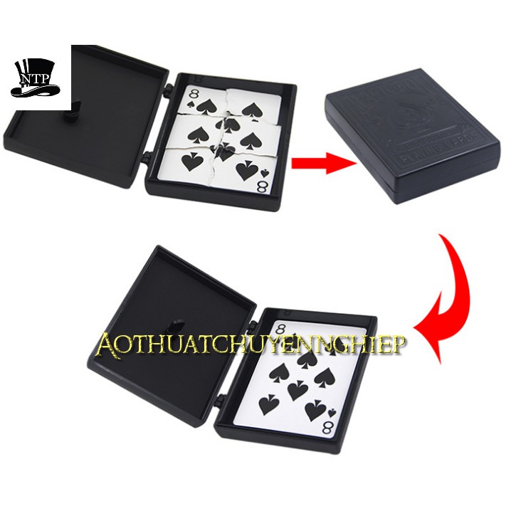 Ảo thuật hộp xé bài hóa lành hàng Kingmagic 2 nam châm lực hút mạnh