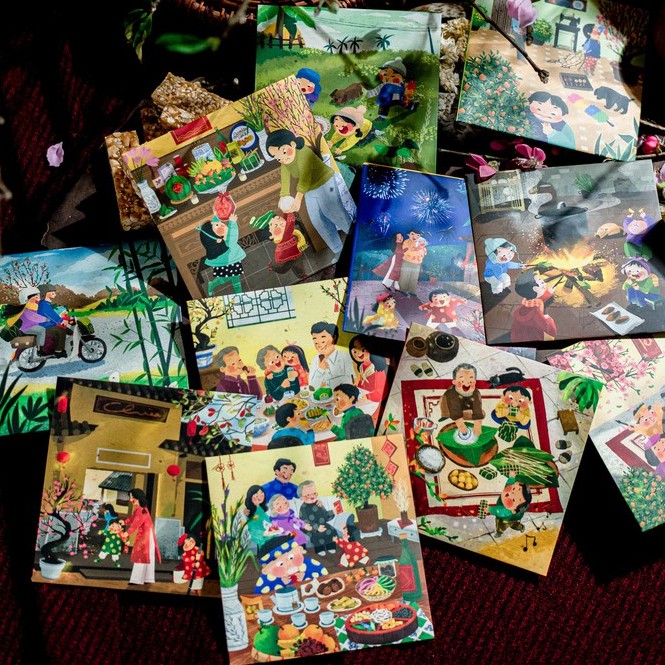 Combo 3 loại phong bao lì xì Tết Trendy - Tết Đoàn Viên - Tết Cổ Truyền (Lì xì Tết 2022)