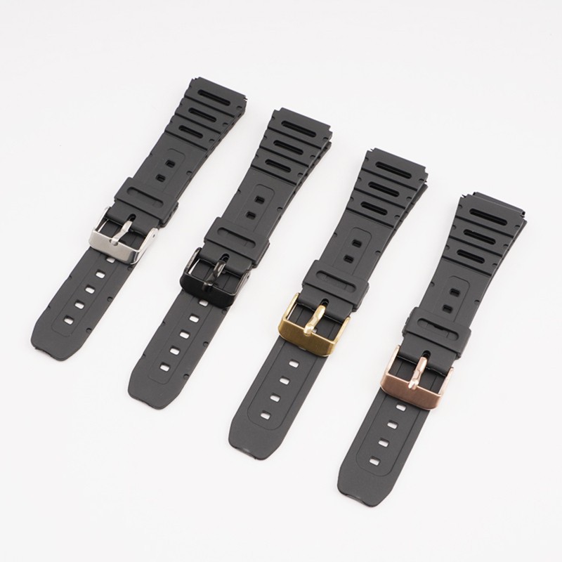 Dây đeo đồng hồ thể thao thay thế bằng TPU cho Casio CA-53W CA-61W FT-100W W-520U W-720G