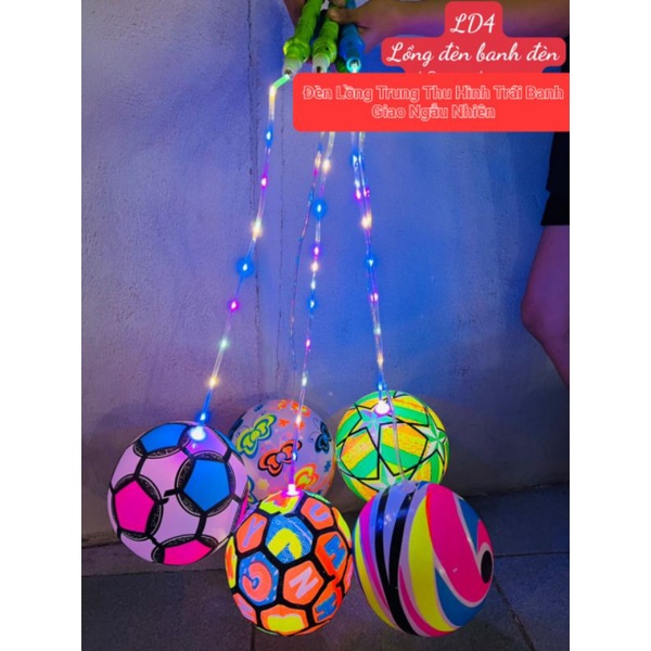 Đèn lồng trung thu hình trái banh phát sáng cho bé