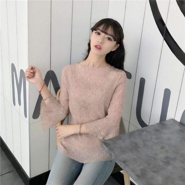 ÁO VOAN NHÚNG HOA NHÍ