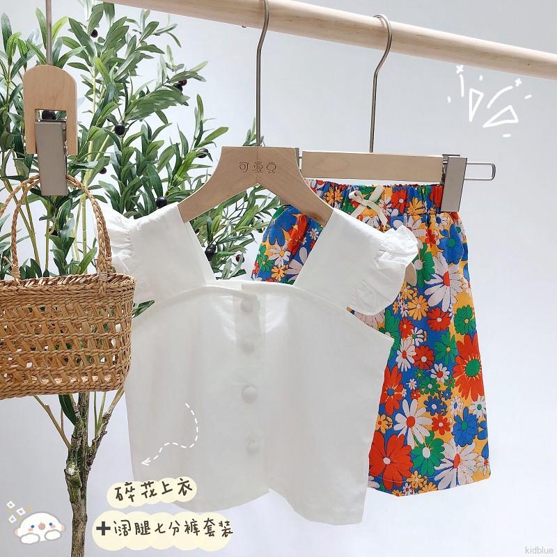 Set Áo Cánh Tiên Và Quần Short Phong Cách Hàn Quốc Xinh Xắn Dành Cho Bé Gái